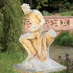 Mystical outdoor sculpture with water spirit &quot;Nokkar&quot;