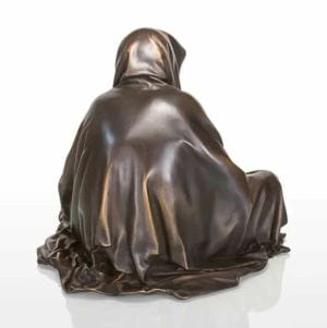 "Guardian of Time" - Mystische Outdoor Skulptur von Manfred Kielnhofer, limitierte Bronzefigur