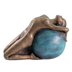 Sensual bronze sculpture &quot;let go&quot; by Sorina von Keyserling