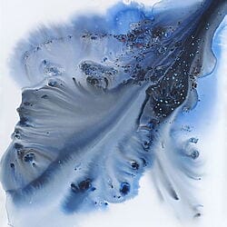 Abstraktion "Nature 337" (2024) von Muriel Napoli, Acryl & Tinte auf Leinwand
