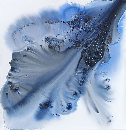 Abstraktion "Nature 337" (2024) von Muriel Napoli, Acryl & Tinte auf Leinwand