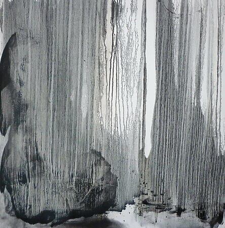 Abstract ink painting &quot;Erythrite&quot; (2010) by Muriel Napoli