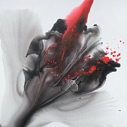 Abstrakte Tuschemalerei "Summer - 20" (2020) von Muriel Napoli