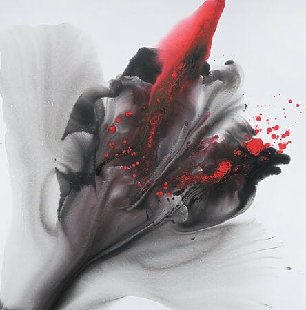 Abstrakte Tuschemalerei "Summer - 20" (2020) von Muriel Napoli