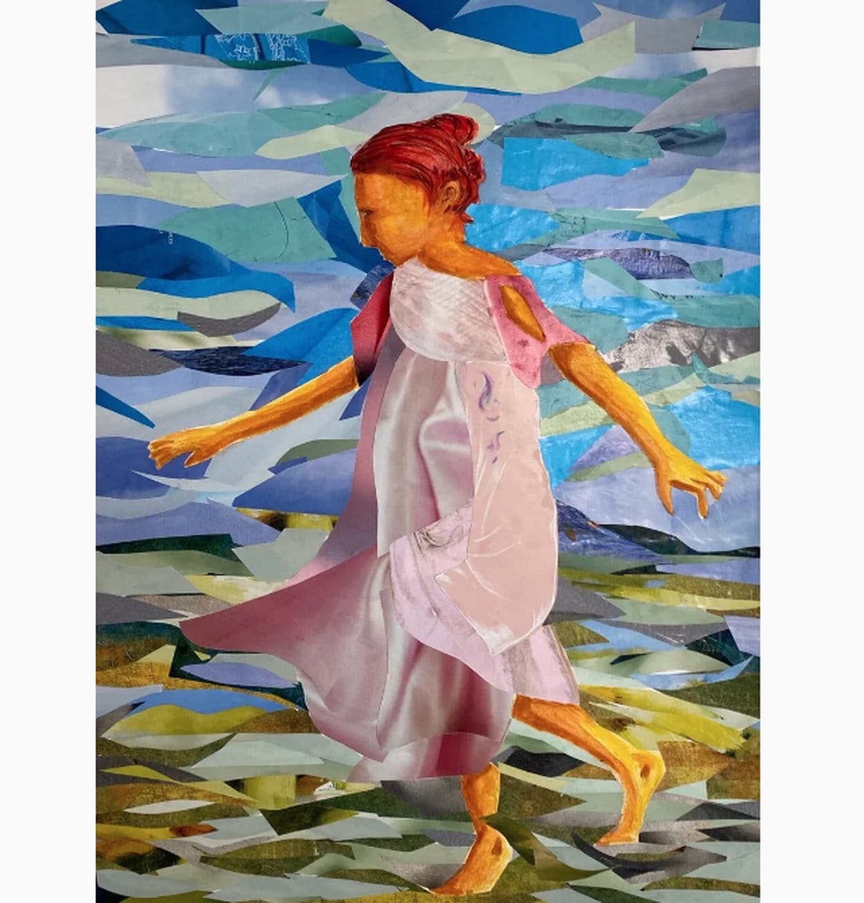 Collage &quot;Three Sheets to the Wind&quot; (2022) by Silvana Soriano