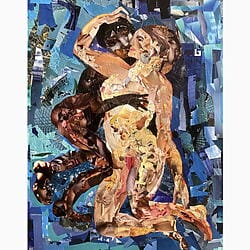 Erotische Collage "Under My Skin" (2023) von Silvana Soriano