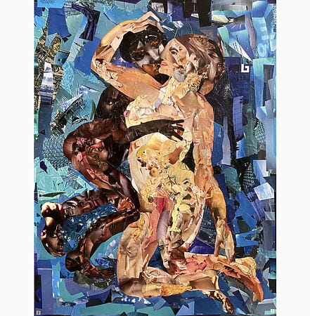 Erotische Collage "Under My Skin" (2023) von Silvana Soriano