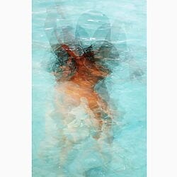 Abstrakte Fotografie "Scarpia" (2021) von Corinna Rosteck, Mehrfachbelichtung auf Alu-Dibond