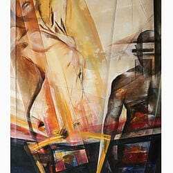 Erotic acrylic painting &quot;Rites of Summer&quot; (2006) by Arno Bruse
