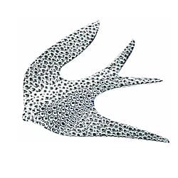 Brosche / Halskette "Silbervogel" von Paul Wunderlich, 925er-Sterlingsilber