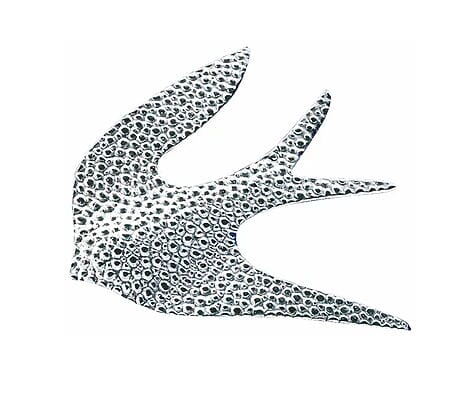 Broche/collar "Silver Bird" de Paul Wunderlich, plata de ley 925 Miniatura de la imagen para mostrar