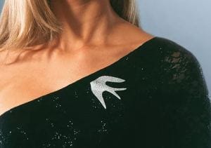 Broche/collar "Silver Bird" de Paul Wunderlich, plata de ley 925