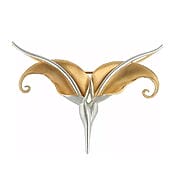 "Aron Collier" von Christiane Wendt, limitierte Version in Silber (teilvergoldet)