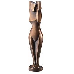 Bronze-Skulptur "Stehende mit Krug" von Marg Moll, limitierte Reduktion