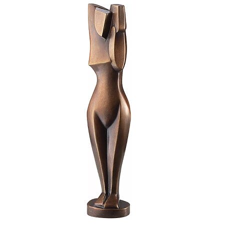 Bronze-Skulptur "Stehende mit Krug" von Marg Moll, limitierte Reduktion