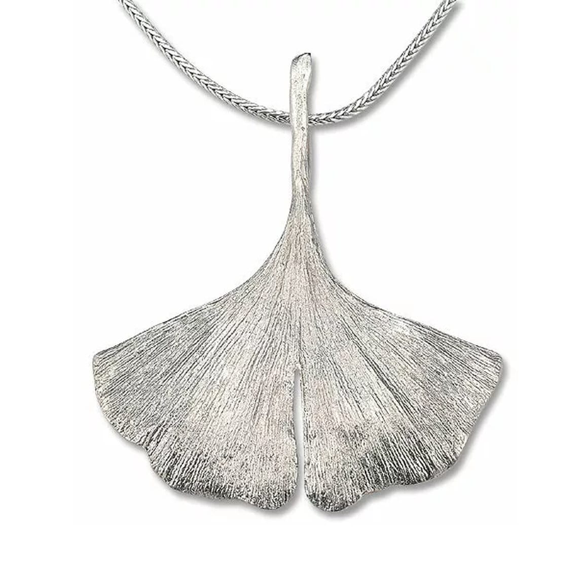 Ginkgo collier in 925 sterling silver