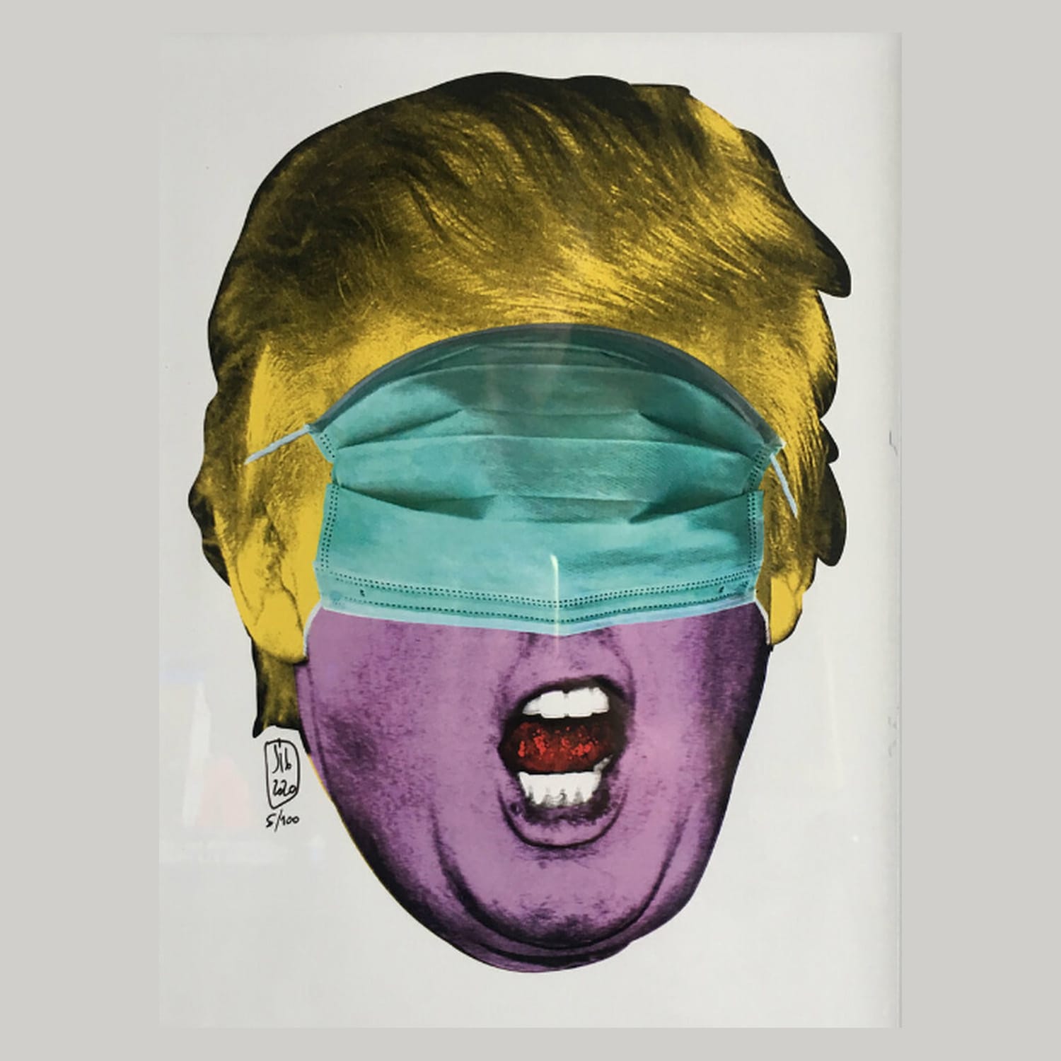 Pop art &quot;Trump the Scream&quot; (2020) by SIG Martin Sigwald, limited Giclée print