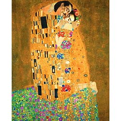 "Salvador Dali and Frida Kahlo LOVE Couple" (2024) von Irina Bast, Digitale Kunst auf Leinwand