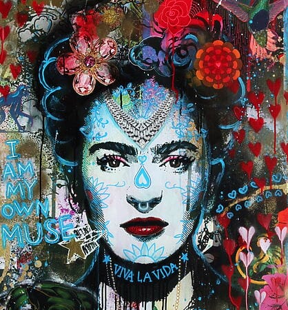 Acrylgemälde "Frida Kahlo" (2024) von Sophy Renou