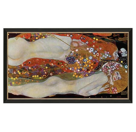 &quot;Wassernangen II&quot; by Gustav Klimt, limited reproduction