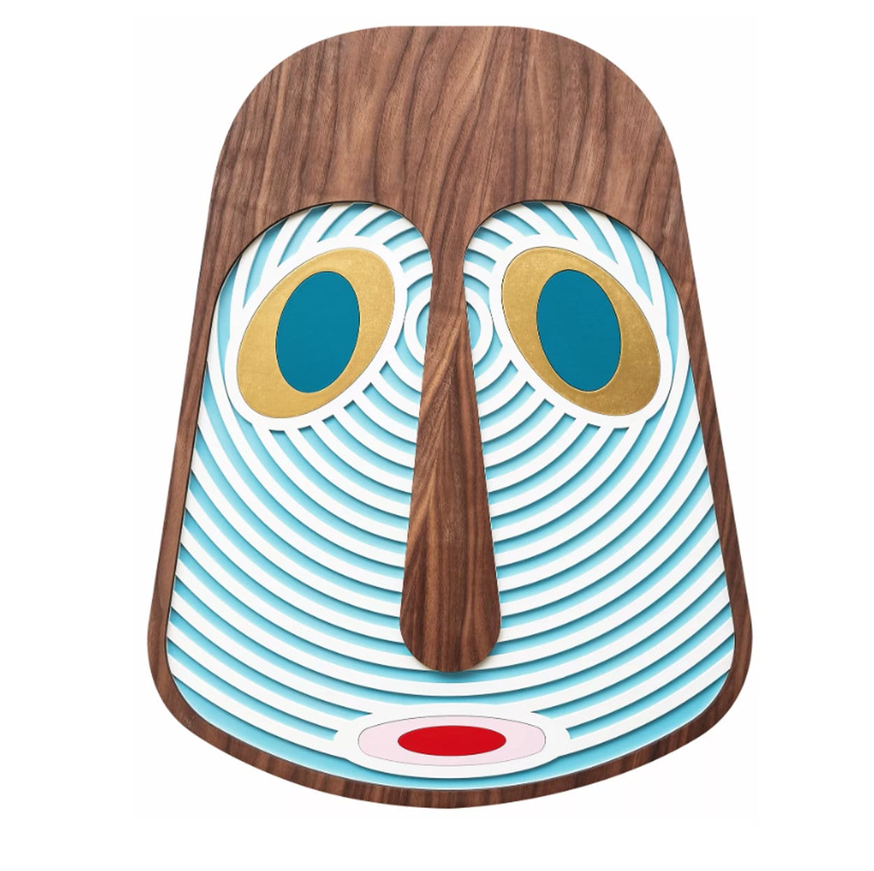 African mask “Modern African Mask #14”, handmade wall object from Umasqu