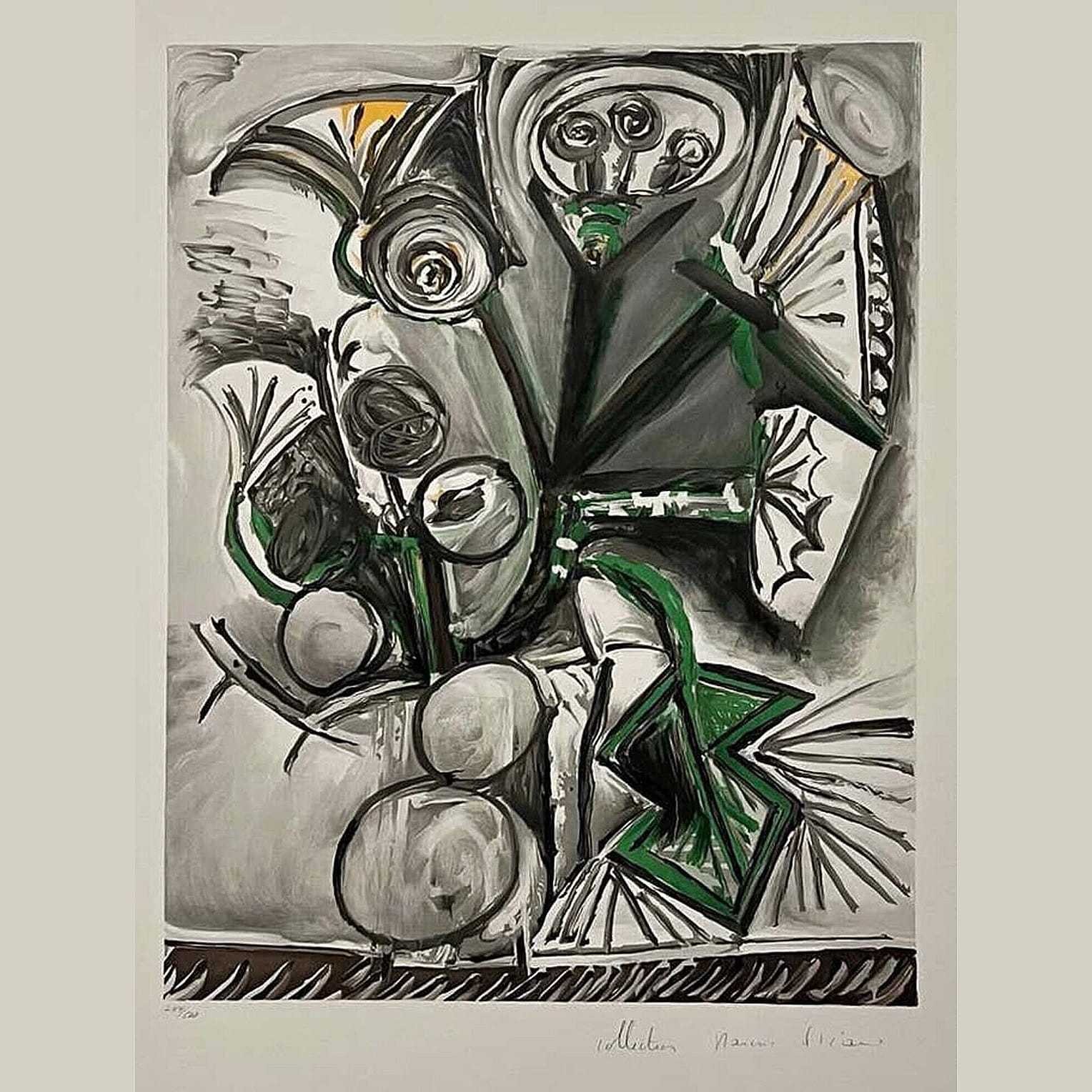 &quot;Le Bouquet&quot; by Pablo Picasso, hand -signed lithography