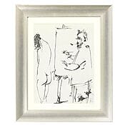 Aktzeichnung "Ohne Titel" (1954) von Pablo Picasso, Heliografie (Einzelstück)