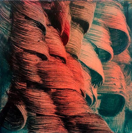 Biomorphic picture &quot;as OB II&quot; by Isa Dahl (2018), oil on canvas (unique)