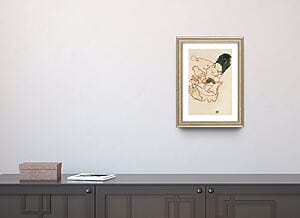 Retrato a lápiz «Madre lactante (Stephanie Grunewald)» (1917) de Egon Schiele, reproducción limitada