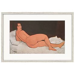 Aktmalerei "Nu couché" (ca. 1917) von Amedeo Modigliani, Reproduktion