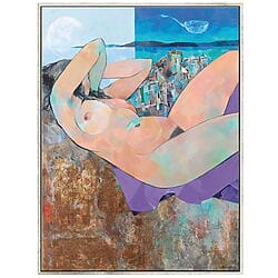 Browse art Large -format nude painting "Lethargie" (2019) by Marina Krasnitskaya, acrylic on canvas