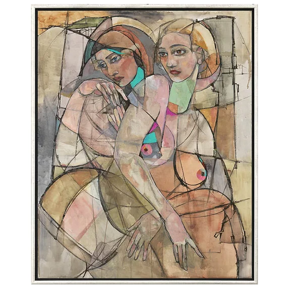 Nude painting &quot;City of Women&quot; by Marina Krasnitskaya, limited reproduction