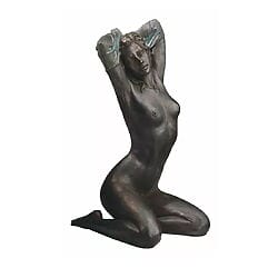 Anmutige Skulptur "Nudo - Akt" (1993) von Vittorio Luigi Tessaro, Version in Kunstmarmor