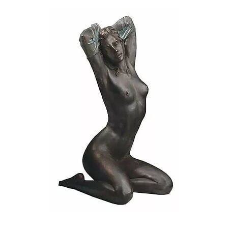 Anmutige Skulptur "Nudo - Akt" (1993) von Vittorio Luigi Tessaro, Version in Kunstmarmor
