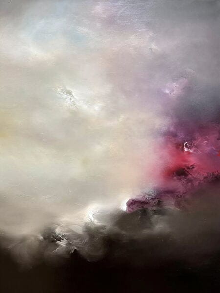 Abstraktes Ölgemälde „Lost Time” (2024) von Jonesy