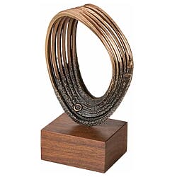 Bekijk kunstwerken Abstracte bronzen sculptuur "Infinity" van Hans Nübold