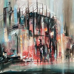 Acrylgemälde "Neue Herkunft" (2022) (Original / Unikat) von Robert Hettich