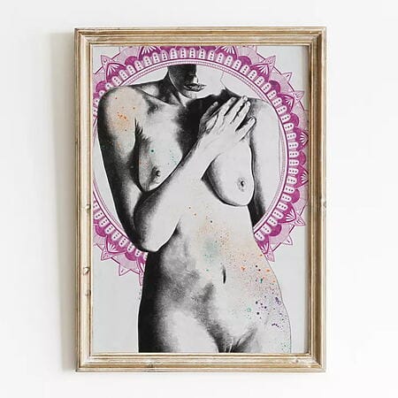 Stilisierte Aktzeichnung "7 Days Of Nothing" (2022) von Marco Paludet