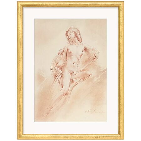 Erotische Zeichnung "Eva I" von KAY, limitierte Lithografie