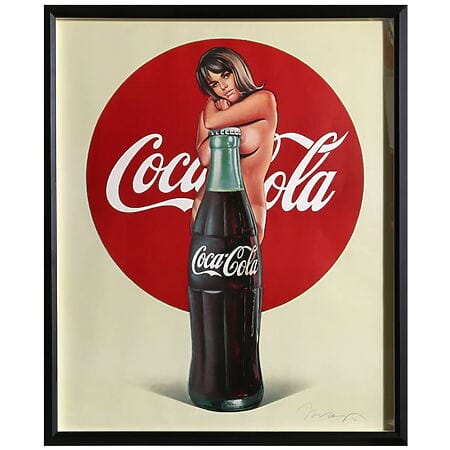 Pop art érotique &quot;Lola Cola&quot;, lithographie limitée de Mel Ramos