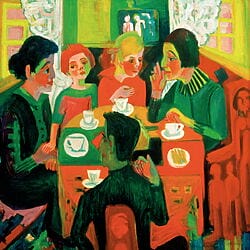 "Kaffeetisch" von Ernst Ludwig Kirchner (limitierte Reproduktion)