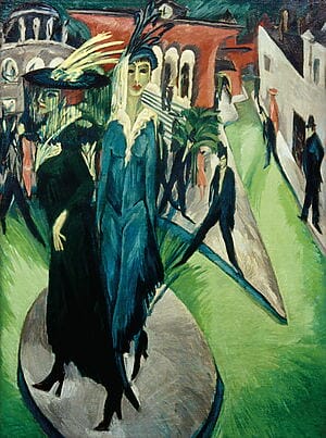"Potsdamer Platz" von Ernst Ludwig Kirchner (limitierte Reproduktion)