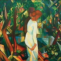 "Paar im Wald" von August Macke (limitierte Reproduktion)
