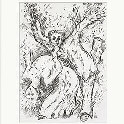 Limitierte Lithografie "In Ekstase" (2002), von Günter Grass