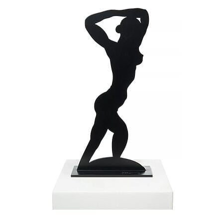 Figura negra desnuda "sin título (10137)" (2019) de Stefan Szczesny