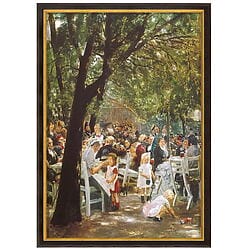 Max Liebermann: Ölgemälde "Münchner Biergarten" (1884) - Reproduktion
