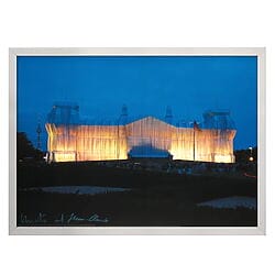 "Reichstag Front at Night" - Reproduction by Christo and Jeanne-Claude