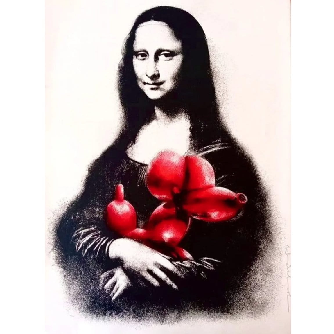 &quot;Rescue Red&quot; (2019) by Mr. Brainwash, limited screen printing on paper