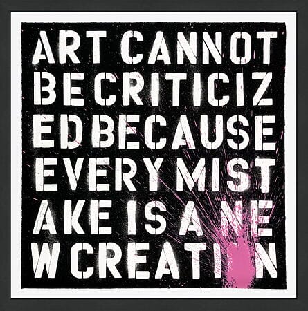 „Keep Creating - Pink“ (2011) von Mr. Brainwash, limitierter Siebdruck auf Papier