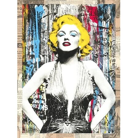 „Marylin Forever“ (2021) von Mr. Brainwash, limitierter Tiefdruck auf Archivpapier